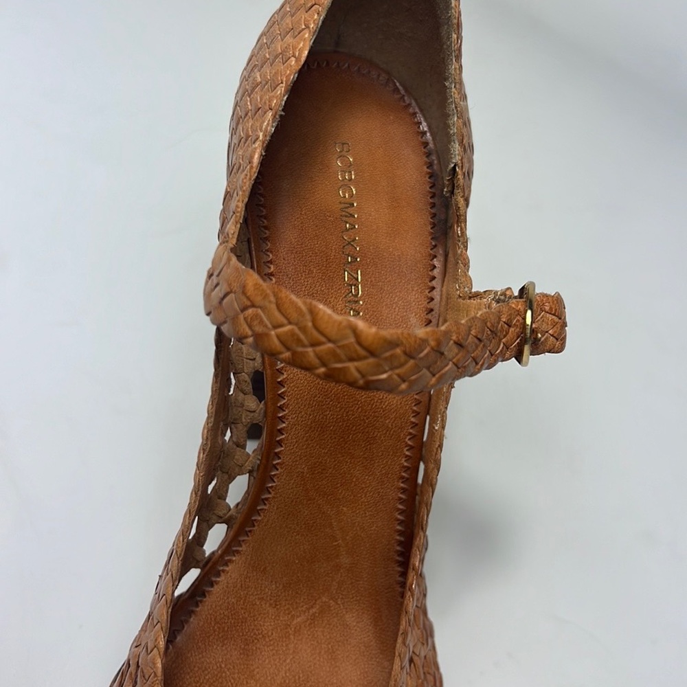 BCBGMAXAZRIA Peek Toe Brown Heels - Picture 6 of 7